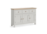 MC Grey Large Sideboard - wooden handles